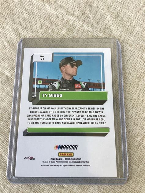 Panini Donruss Ty Gibbs Lime Green Card Ebay