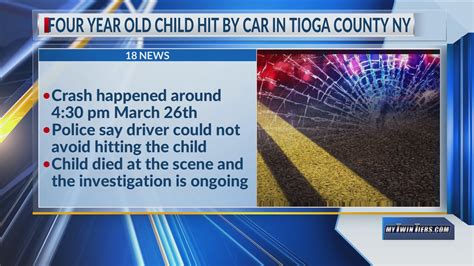 4 Year Old Dies After Being Hit By Car In Tioga County Ny Wetm