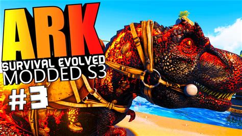 Ark Survival Evolved The Center Cave World Badass Trex Taming Modded