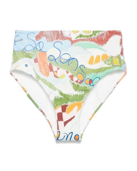 ALÉMAIS Nadia Bikini Bottoms in Blue Lyst