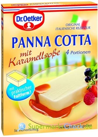 Dr Oetker Panna Cotta Mit Karamellso E Preis Angebote Kalorien