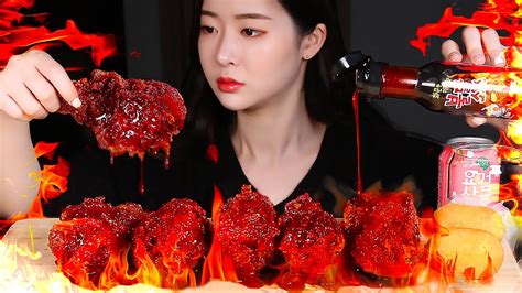 뱀파이어치킨 3단계 불닭소스 리얼사운드먹방the Spiciest Chicken In Korea 🔥vampire Hellgate