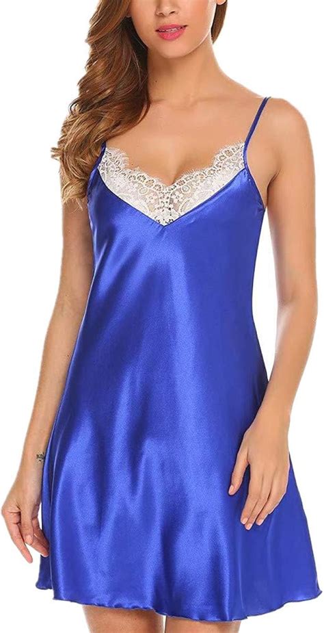 Yjnh Damen Satin Spitze Nachthemd Babydoll Spitze Dessous Sexy Lingerie