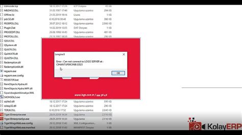 Logo Uygulamalarında Can Not Connect Logo Server Uyarısı Sistem