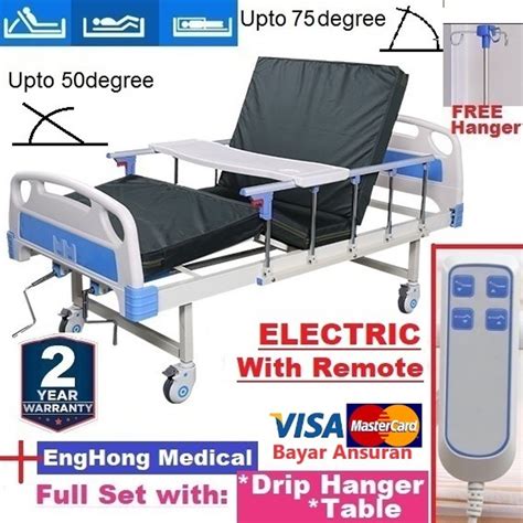 Electric 3 Functions Electric Hospital Bed Elektrik Katil Hospital