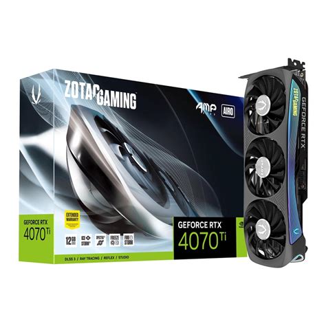 VGA การดแสดงผล ZOTAC GAMING GEFORCE RTX 4070 TI AIRO 12GB