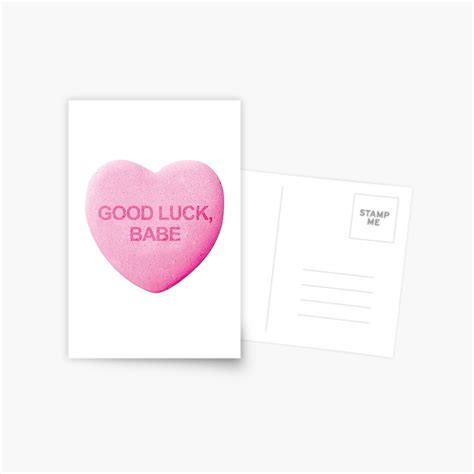 Good Luck Babe Sweet Heart Sticker For Sale By Stareyed Redbubble
