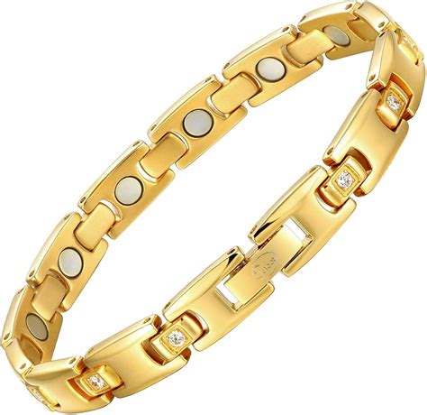 JEROOT Titanium Magnetic Bracelet For Women Adjustable Size 3500