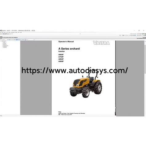 Agco Valtra Parts Books Workshop Service Manuals South America Sa