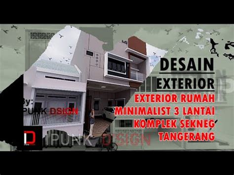 Desain D Animasi Exterior Rumah Lantai Minimalist Ipunk Dsign