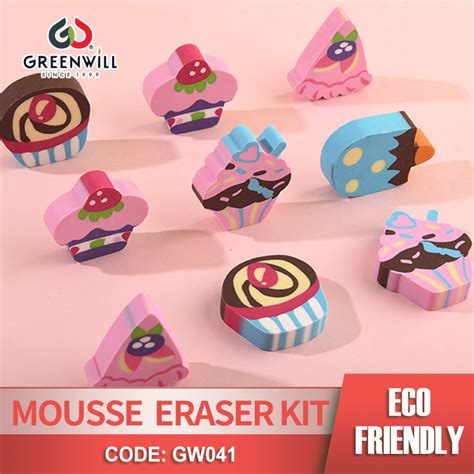 Promotion T Eraser Supplier Greenwill Kids Favor Food Pattern Eraser