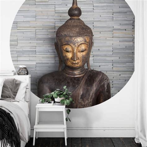 Fototapete Thailand Buddha Rund Wall Art De