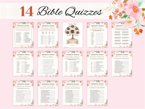 Printable Women’s Ministry Bible Game Bundle Bible Study Christian