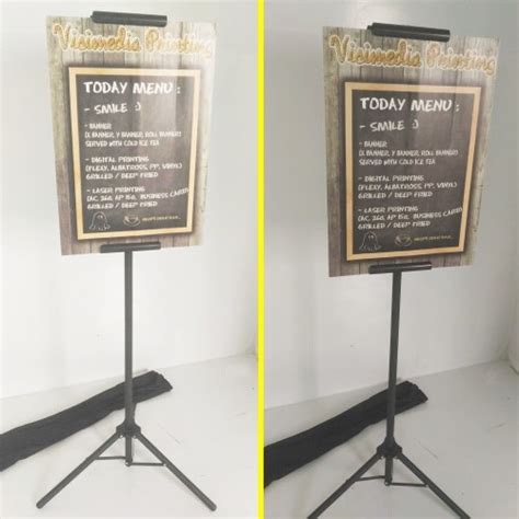 Jual Tripod Banner Display A2 Impraboard 5mm Sticker Vynil Kota