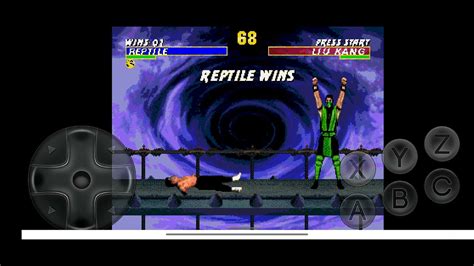 Ultimate Mortal Kombat Trilogy Reptile Mk Vs Liu Kang Mk Very Hard