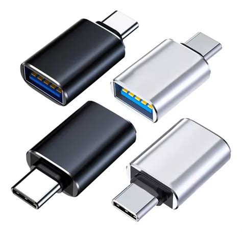 4 Pzs Adaptador Usb Tipo C Hembra A Macho 3 0 Función De Otg MercadoLibre