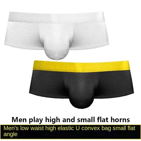 Low Waist Man Bulge Penis Pouch Underwear Big Cock Boxers Gay U Convex Dick Boxers Enhance