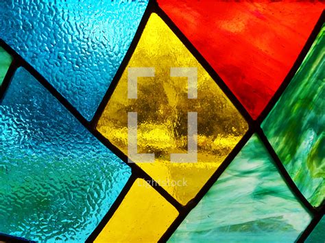 Stained Glass Window Detail Showing Types Of — Photo — Lightstock