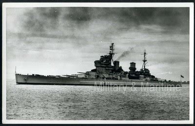 HMS "HOWE" Battleship. Flagship of theTraining Squadron,Portland 1947 ...