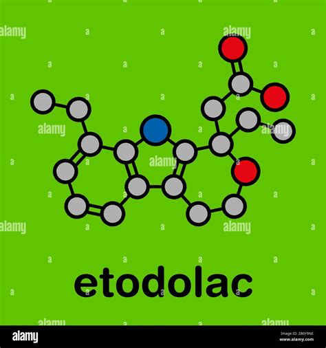 Etodolac Nsaid Drug Molecule Illustration Stock Photo Alamy