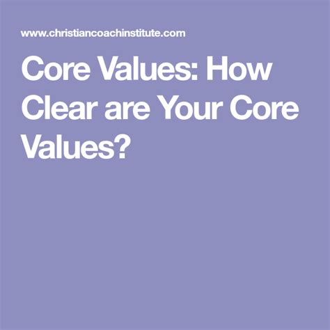 Church Core Values Worksheet