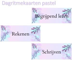 Dagritmekaarten Pastel Voor De Leerkracht