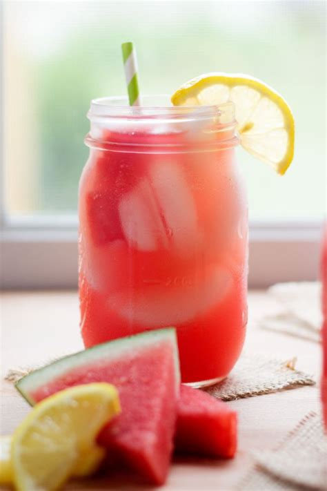 Watermelon Lemonade Jennifer Meyering Lemonade Recipes Watermelon