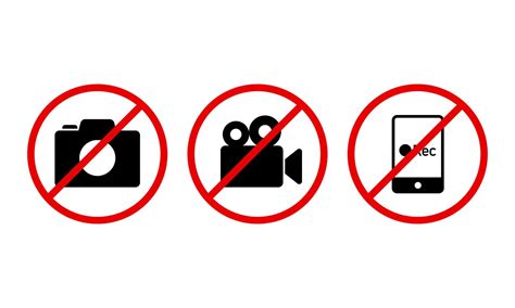 Camera Prohibition Sign Suitable For Design Elements Of Signs Taking