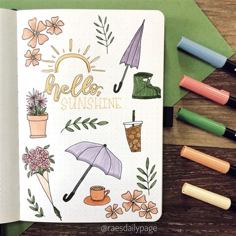 Spring Doodles + Free Printable - Rae's Daily Page