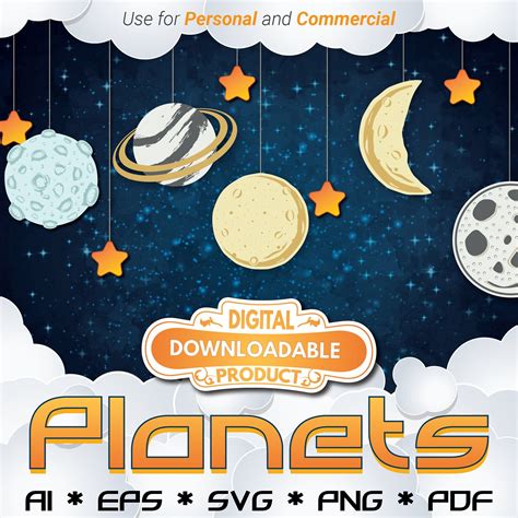 Planets Svg Galaxy Planets Svg Space Svg Outer Space Svg Moon Svg