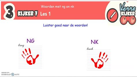 Spelling Kijker 7 Les 1 Woorden Op Ng En Nk YouTube