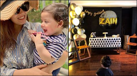 Shahid Kapoor And Mira Rajputs Son Zain Kapoor Turns 1 And He Had Kiss