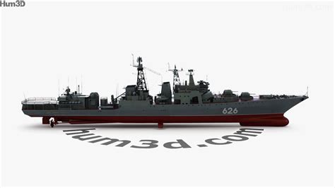 360 View Of Udaloy Class Destroyer 3D Model 3DModels Store