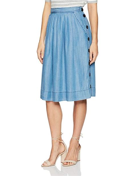 Plenty By Tracy Reese Women S Full Skirt Chambray 8 Skirt And Blouse