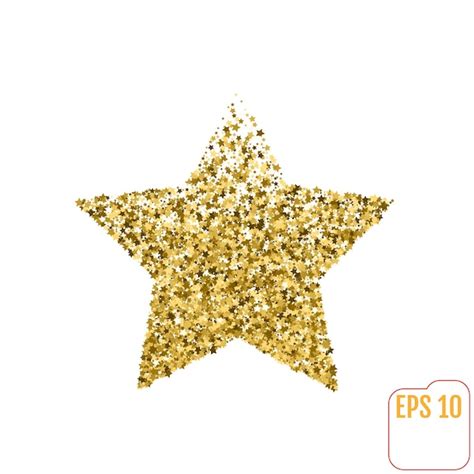 Premium Vector Golden Star From Stars Shiny Golden Star Icon On