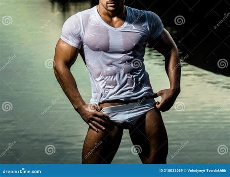 Concepto Cuerpo Gay Hombre Gay Con Muscular Sexy Cuerpo Con Desnudo