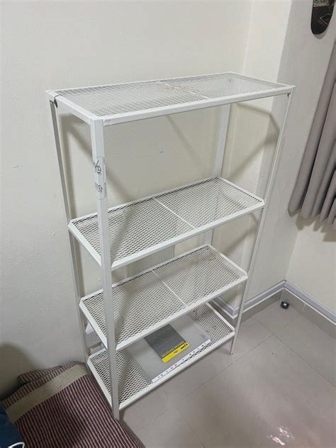 Ikea White Metal Shelving Unit Furniture And Home Living Furniture Shelves Cabinets And Racks On