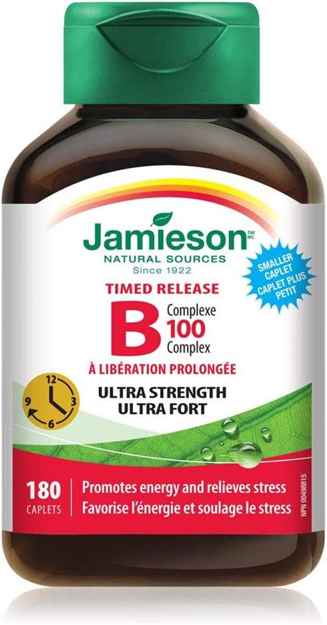 Jamieson Jamieson Vitamin B Complex 100 Mg Timed Release 180 Caplets