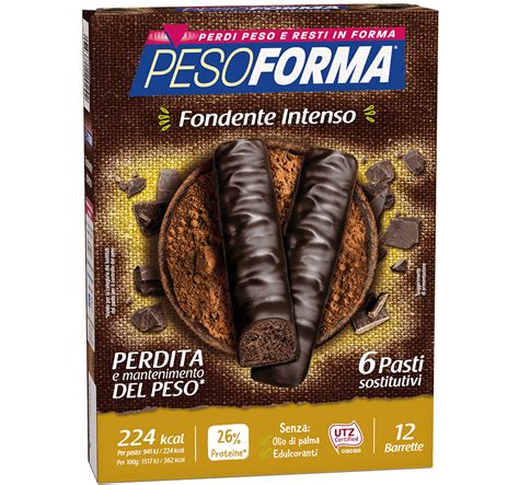 Barrette Al Cioccolato Fondente Intenso Pesoforma