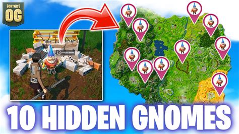 All Hidden Gnome Locations In Fortnite Chapter Season Full