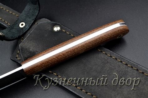Нож цельнометаллический "Узбек", сталь -Х12МФ кованая, рукоять- текстолит.