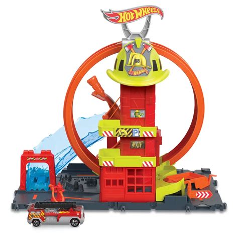 Statia De Pompieri Super Loop Hot Wheels Bebe Tei