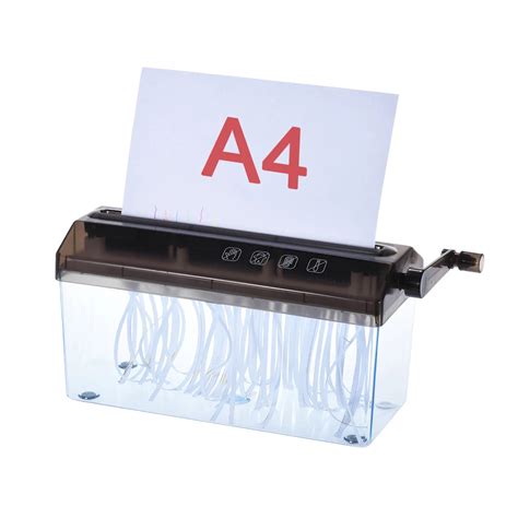 A4 9" Shredder Paper Office Shredder Mini Paper Shredder Manual Hand ...