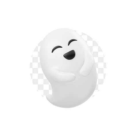 Premium PSD | Laughing ghost 3d cartoon