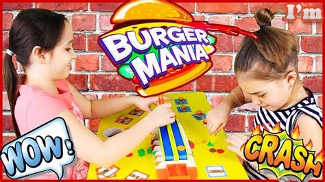 Челлендж БУРГЕР МАНИЯ Challenge Burger Mania Веселая игра для детей и