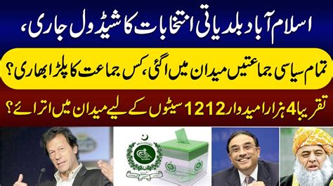 Islamabad Baldiyati Election 2022 PDM Vs PTI JI اسلام آباد میں