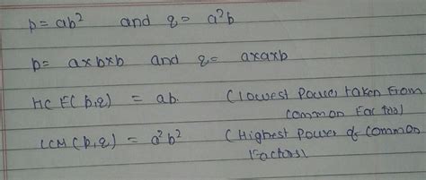 If Two Positive Integers P And Q Can Be Expressed As P Ab2 And Q