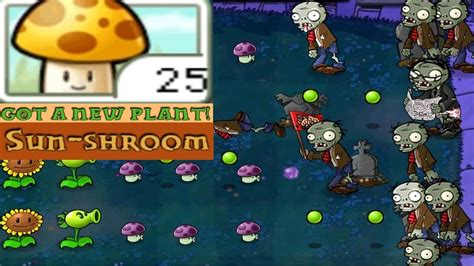 Plants Vs Zombies Adventure Got Plant Sun Shroom Level Night