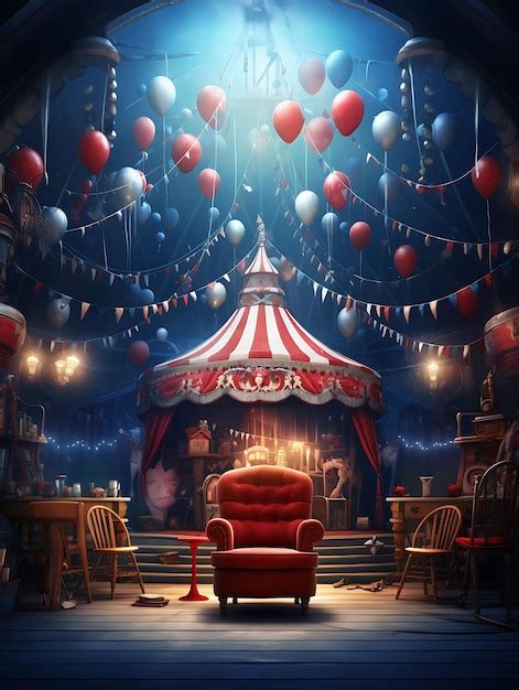 Premium Photo | Circus Big Top Circus Big Top Backdrop Circus Tent ...