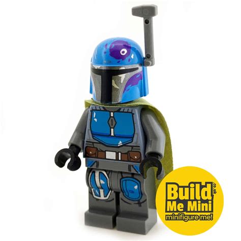 Lego Star Wars Mandalorian Armour Teal Blue Dark Grey Build Me Mini